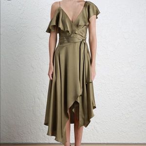 Zimmermann Sueded Asymmetric Dress